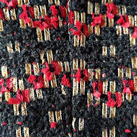 Worth Petite Checkered Black & Red Blazer size 2 - Picture 7 of 7